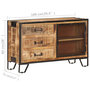 Voir la diapositive 6 : VIDAXL Buffet 100x31x60 cm Bois de manguier massif brut