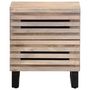 Voir la diapositive 3 : VIDAXL Table de chevet 40x34x46 cm bois de manguier massif blanchi