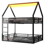 MERAX Lit superposé. Coloris disponibles : Noir, Blanc