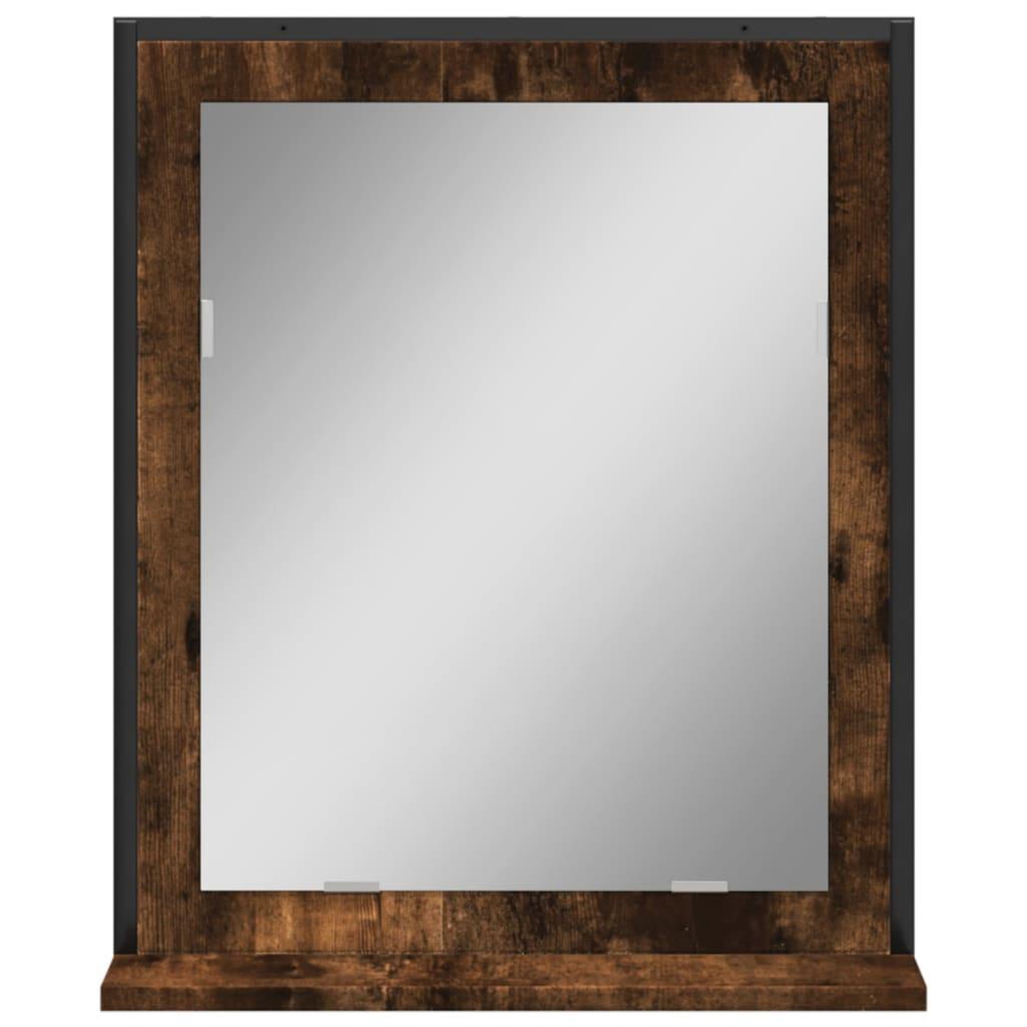 Voir la diapositive 4 : VIDAXL Miroir de salle de bain et etagere chene fume bois d'ingenierie