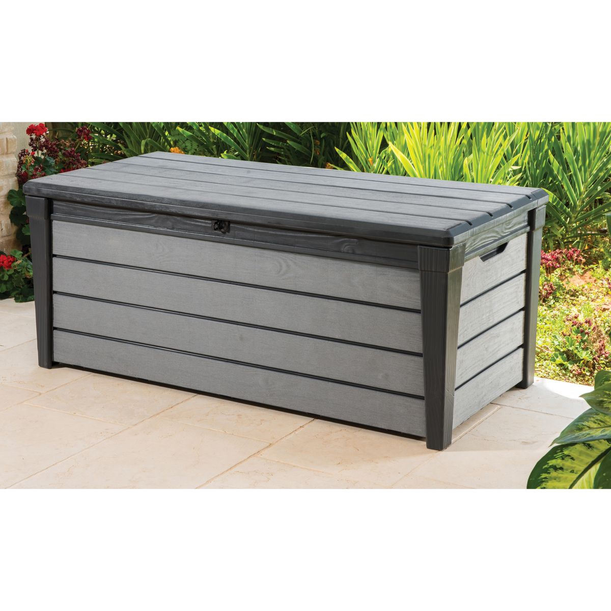 KETER Coffre de rangement jardin - Résine - Gris - 455L - KETER