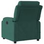 Voir la diapositive 4 : VIDAXL Fauteuil inclinable de massage electrique vert fonce velours