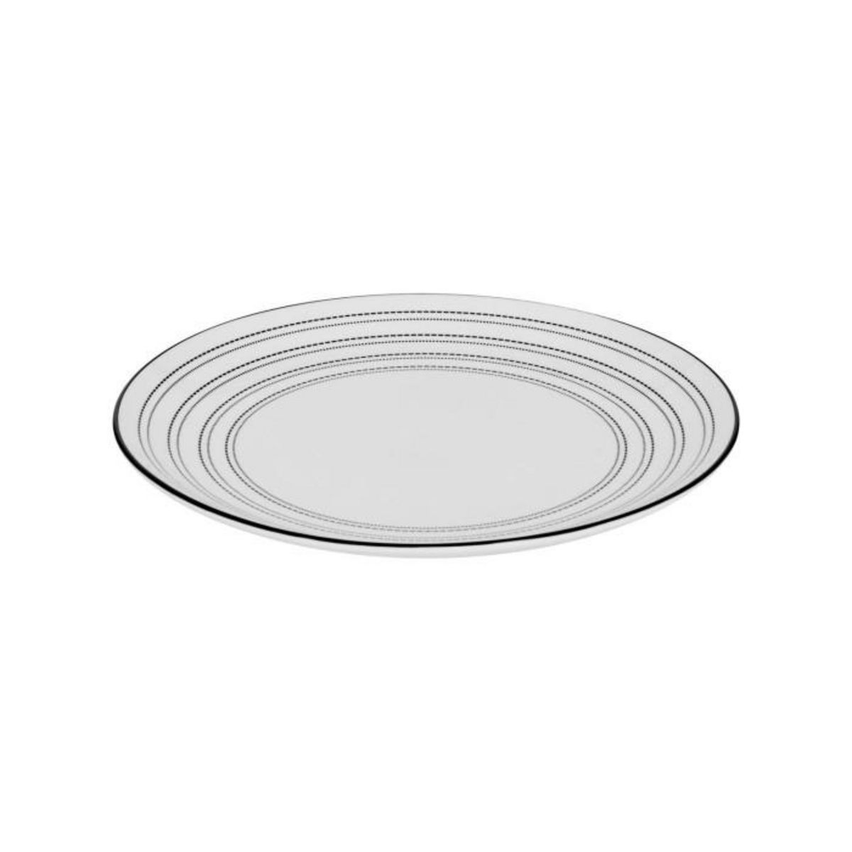 SECRET DE GOURMET Service de Table 18 Pièces  Lunova  27cm Blanc