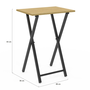 Voir la diapositive 6 : ID MARKET Lot de 2 tables d'appoint pliantes DETROIT design industriel