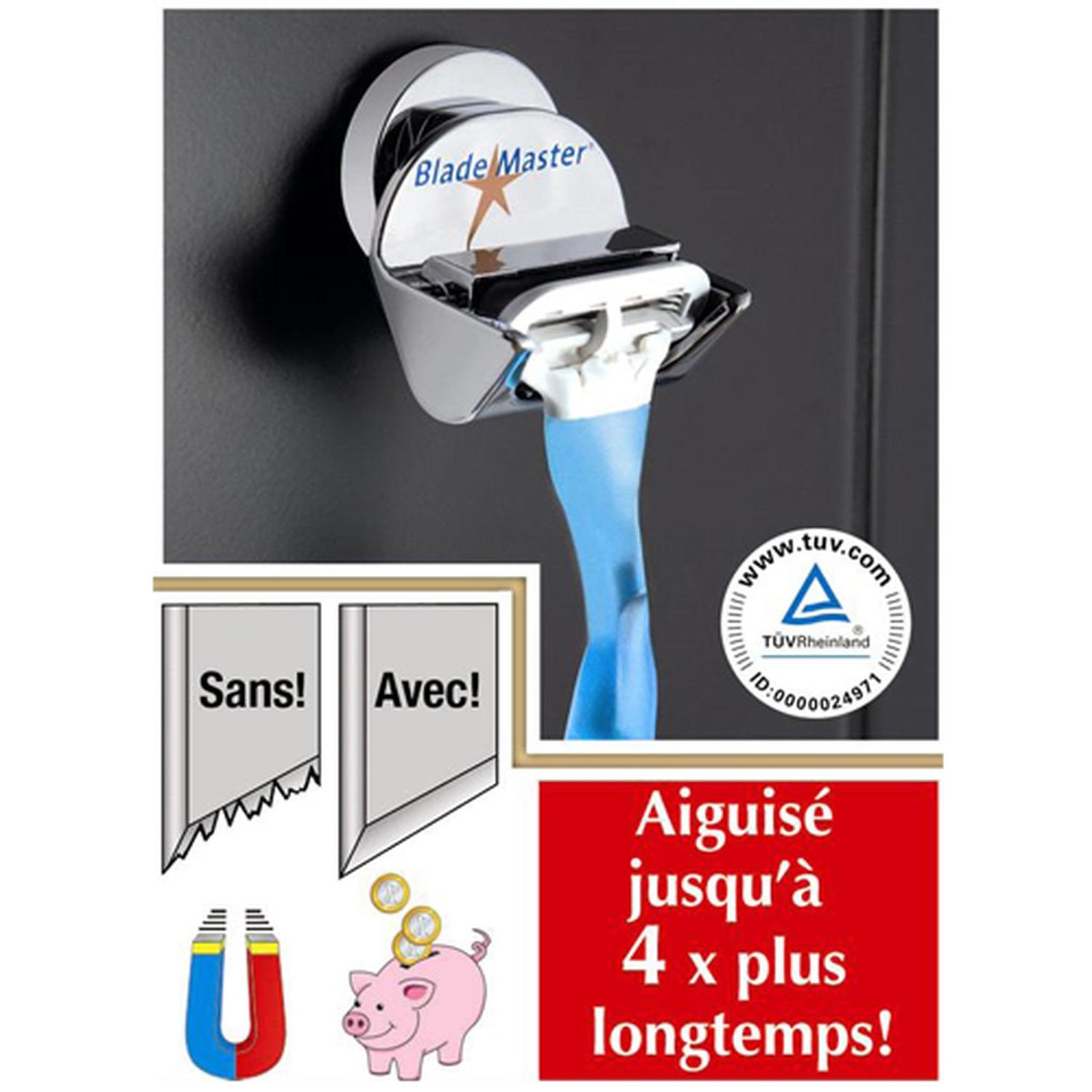 Wenko Aiguiseur de lame de rasoir Blade Master - Système fixation ProfiFIX