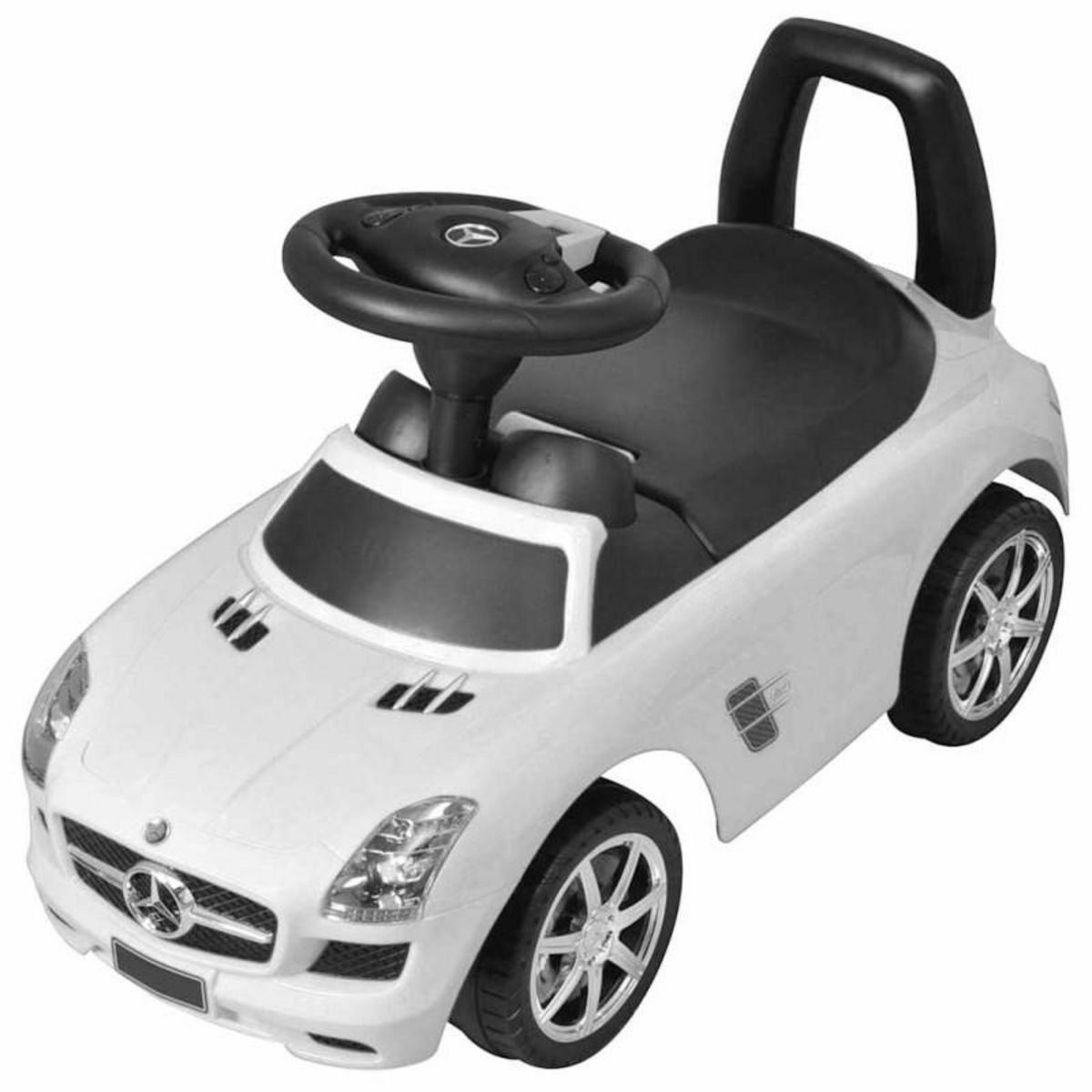 VIDAXL Voiture à pousser par pieds pour enfants blanc