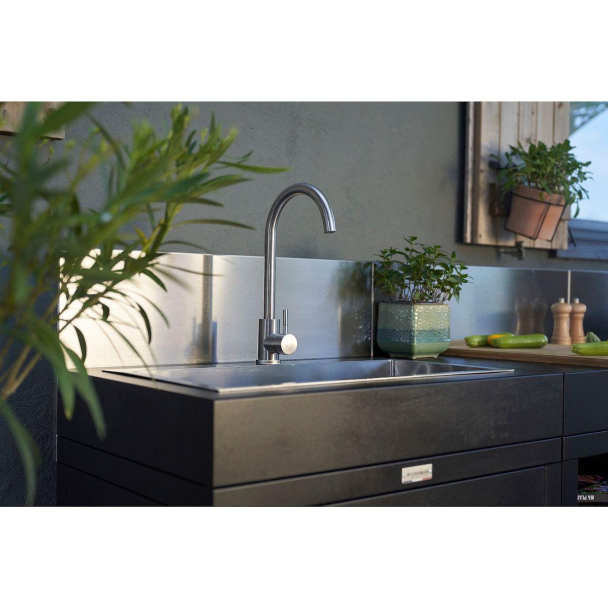 Le marquier Crédence centrale Inox