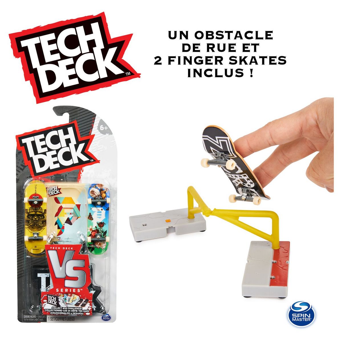 TECK DECK Pack Versus de 2 Finger Skates Tech Deck
