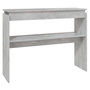 Voir la diapositive 2 : VIDAXL Table console gris beton 102x30x80 cm bois d'ingenierie