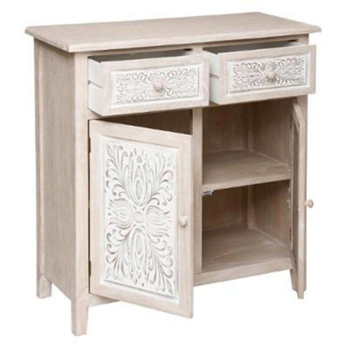 ATMOSPHERA Buffet 2 Portes & 2 Tiroirs  Hina  85cm Naturel