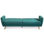 Voir la diapositive 3 : Paris Prix Canapé Scandinave Convertible  Garry  220cm Bleu Vert