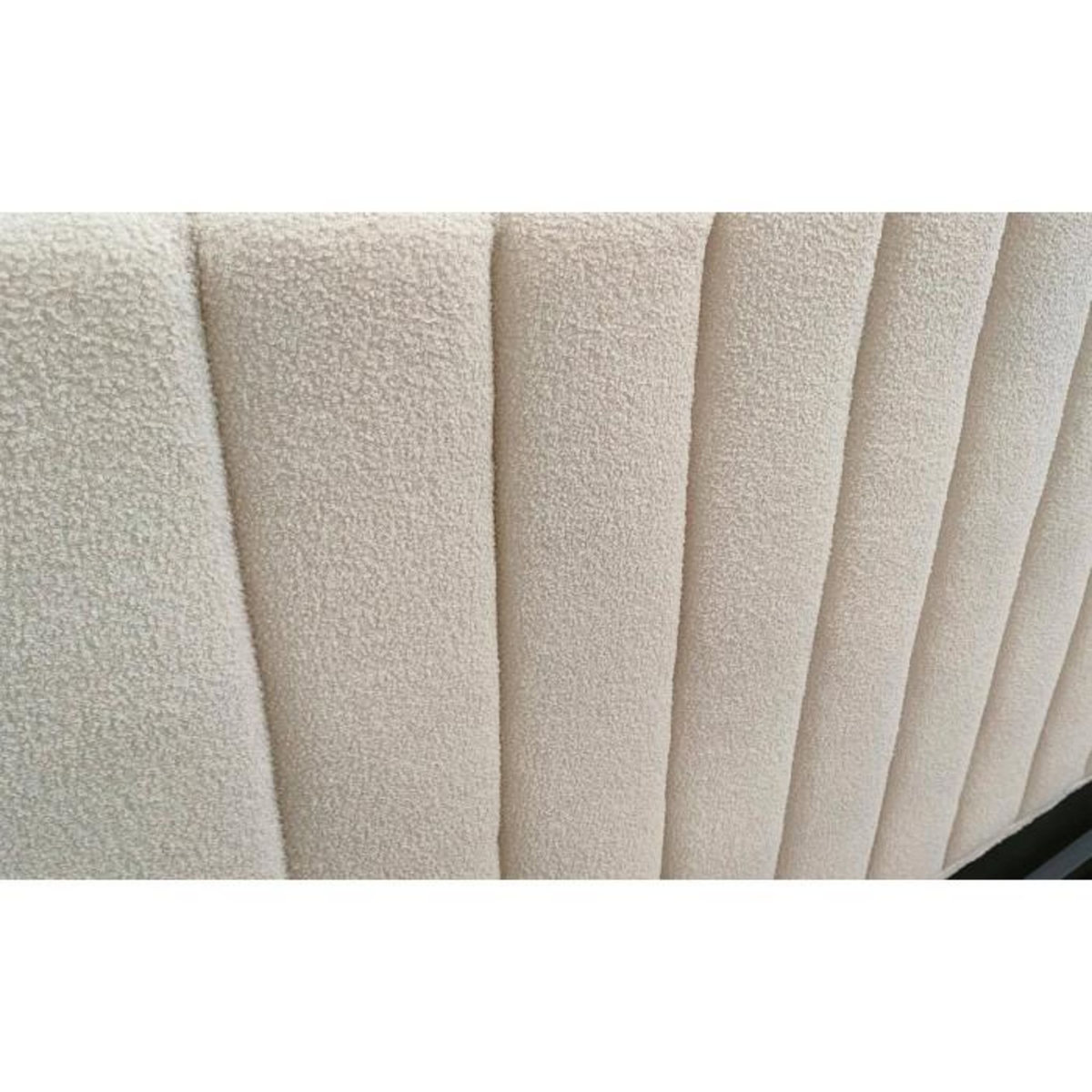 Paris Prix Lit Coffre Design Bouclette  Songa  140x190cm Beige