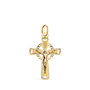 Voir la diapositive 1 : L'ATELIER D'AZUR Pendentif  - Médaille Christ sur la Croix Or 18 Carats 750 Jaune - Chaines Offertes