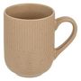 Voir la diapositive 2 : SECRET DE GOURMET Lot de 6 Mugs en Céramique  Lya  30cl Taupe