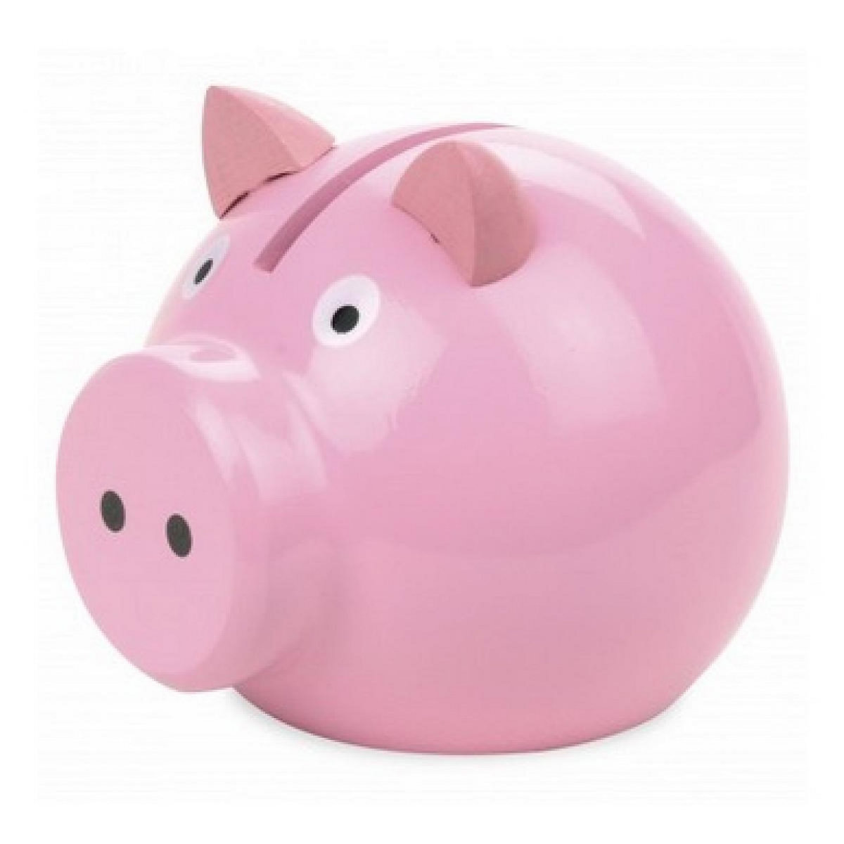 Vilac Tirelire cochon rose en bois