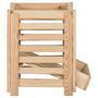 Voir la diapositive 4 : VIDAXL Boîte a pommes de terre 60x40x50 cm Bois de pin solide