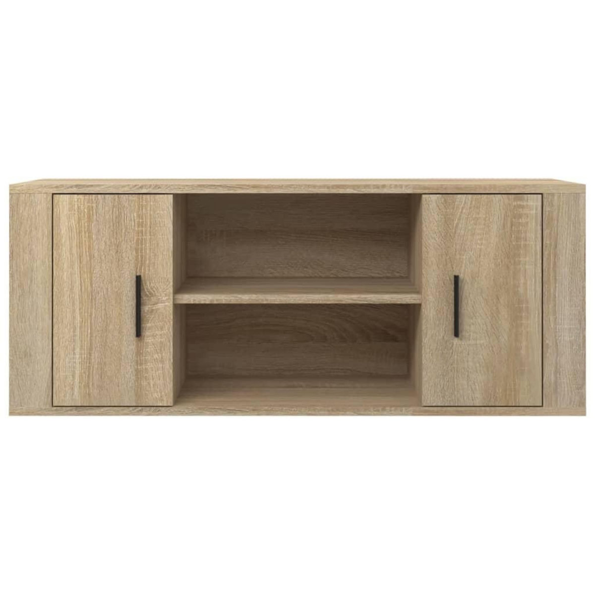 VIDAXL Meuble TV Chene sonoma 100x35x40 cm Bois d'ingenierie
