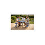 Voir la diapositive 4 : KINGCAMP Table de camping 4 personnes avec banc - Pliable - Bleu