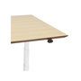Voir la diapositive 6 : Paris Prix Bureau Électronique Ergonomique  Kio  180cm Chêne & Blanc