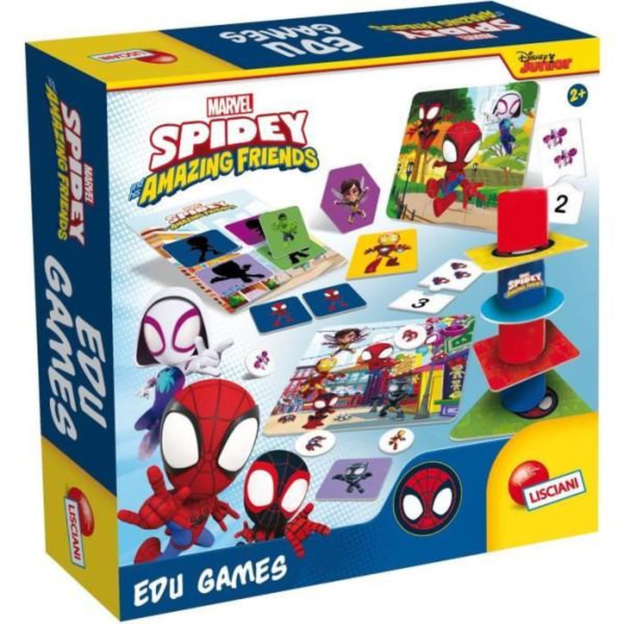 LISCIANI GIOCHI Collection de 10 jeux éducatifs pour les plus petits - spidey - edu games - lisciani