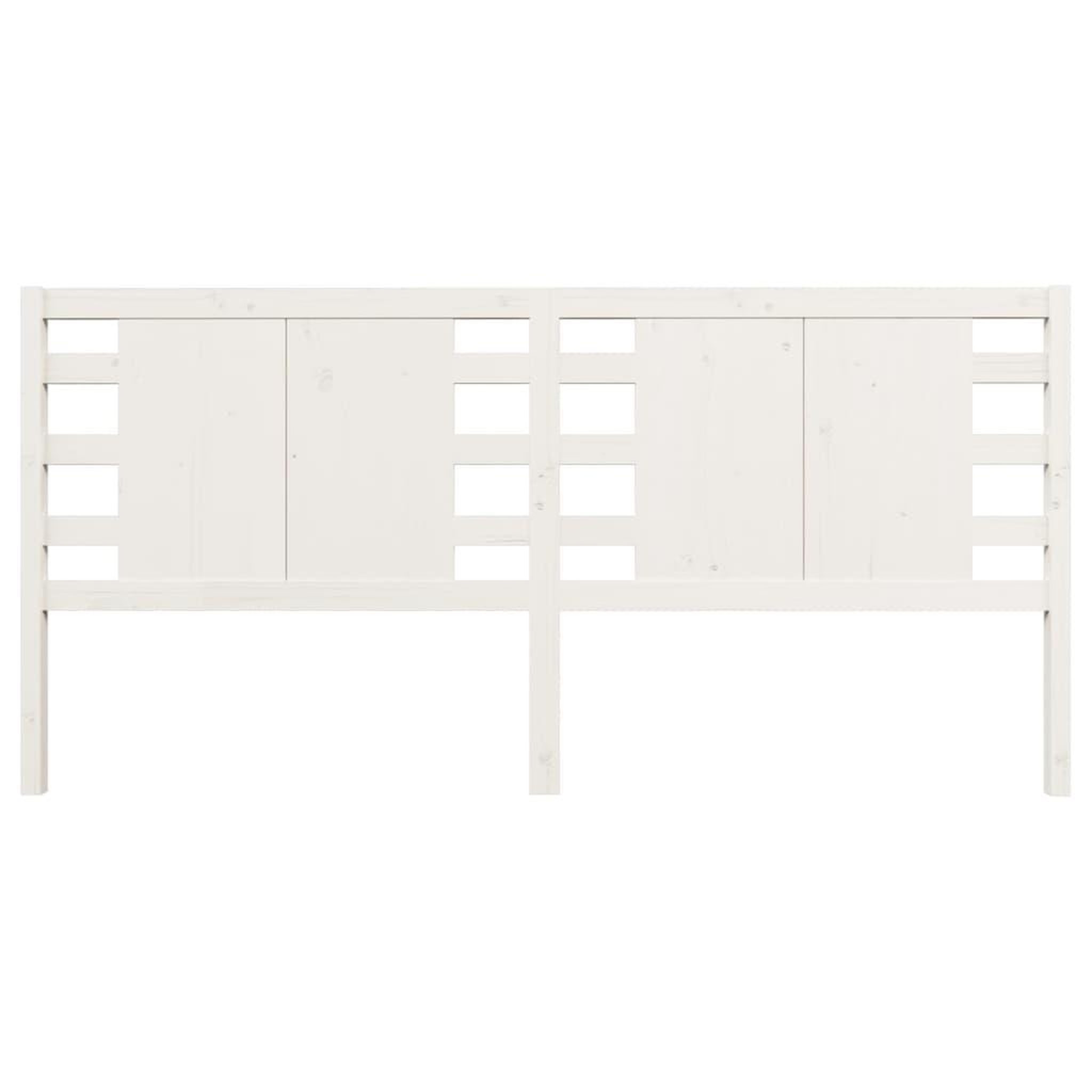 Voir la diapositive 3 : VIDAXL Tete de lit Blanc 156x4x100 cm Bois massif de pin
