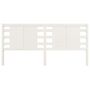 Voir la diapositive 3 : VIDAXL Tete de lit Blanc 156x4x100 cm Bois massif de pin