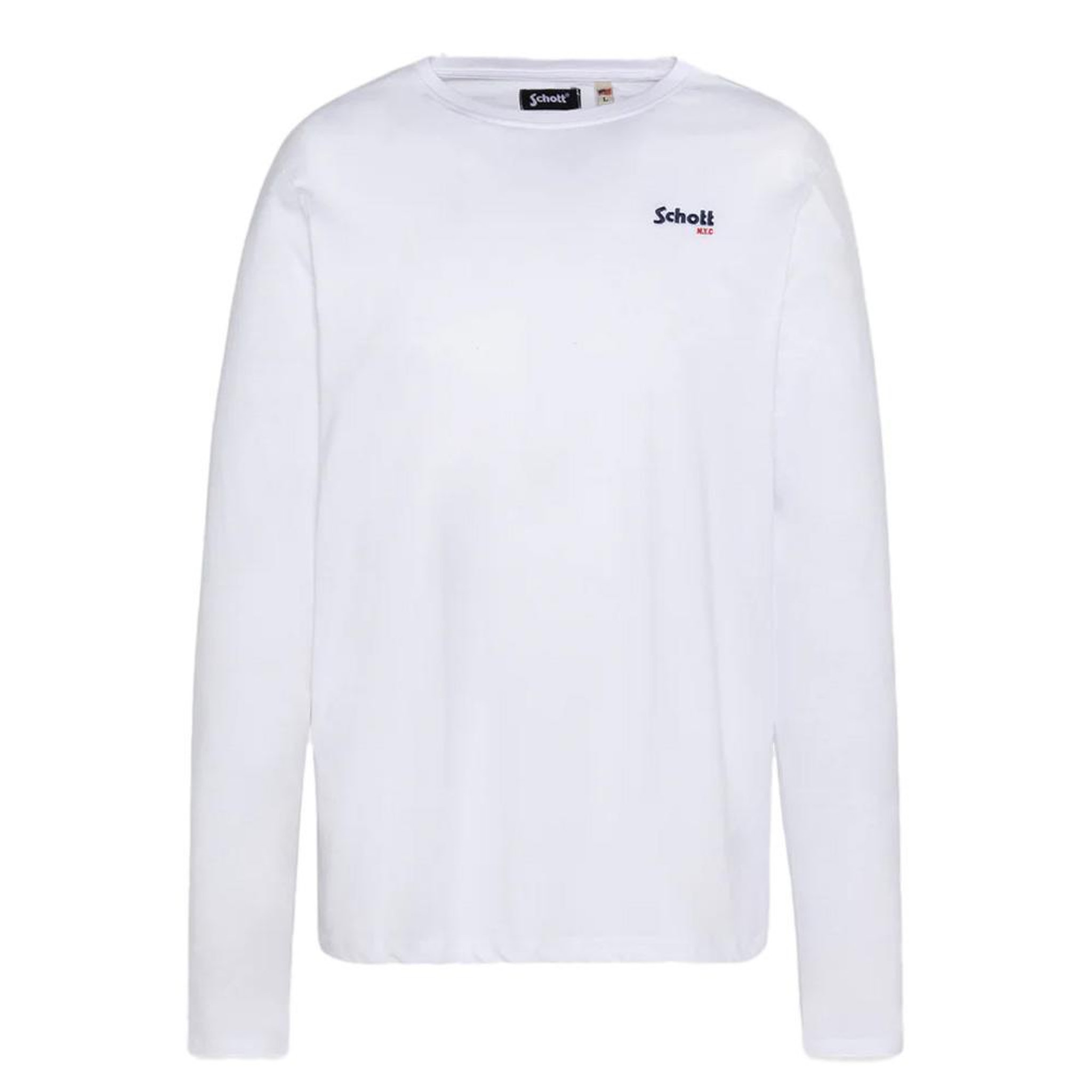 Schott T shirt  Homme Schott BRODEDML. Coloris disponibles : Blanc