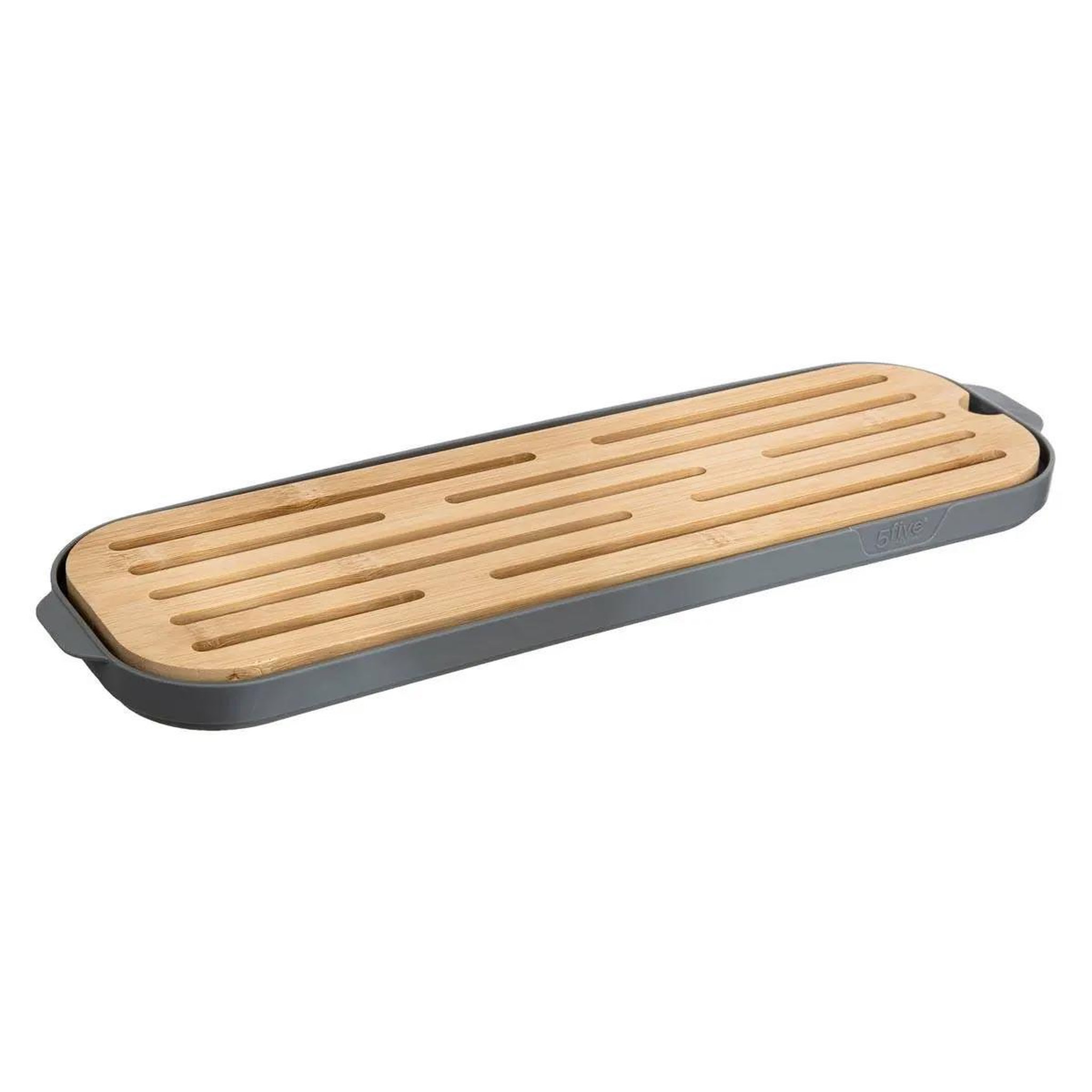 Voir la diapositive 2 : FIVE Boîte à baguette  fresheat  39cm gris & transparent