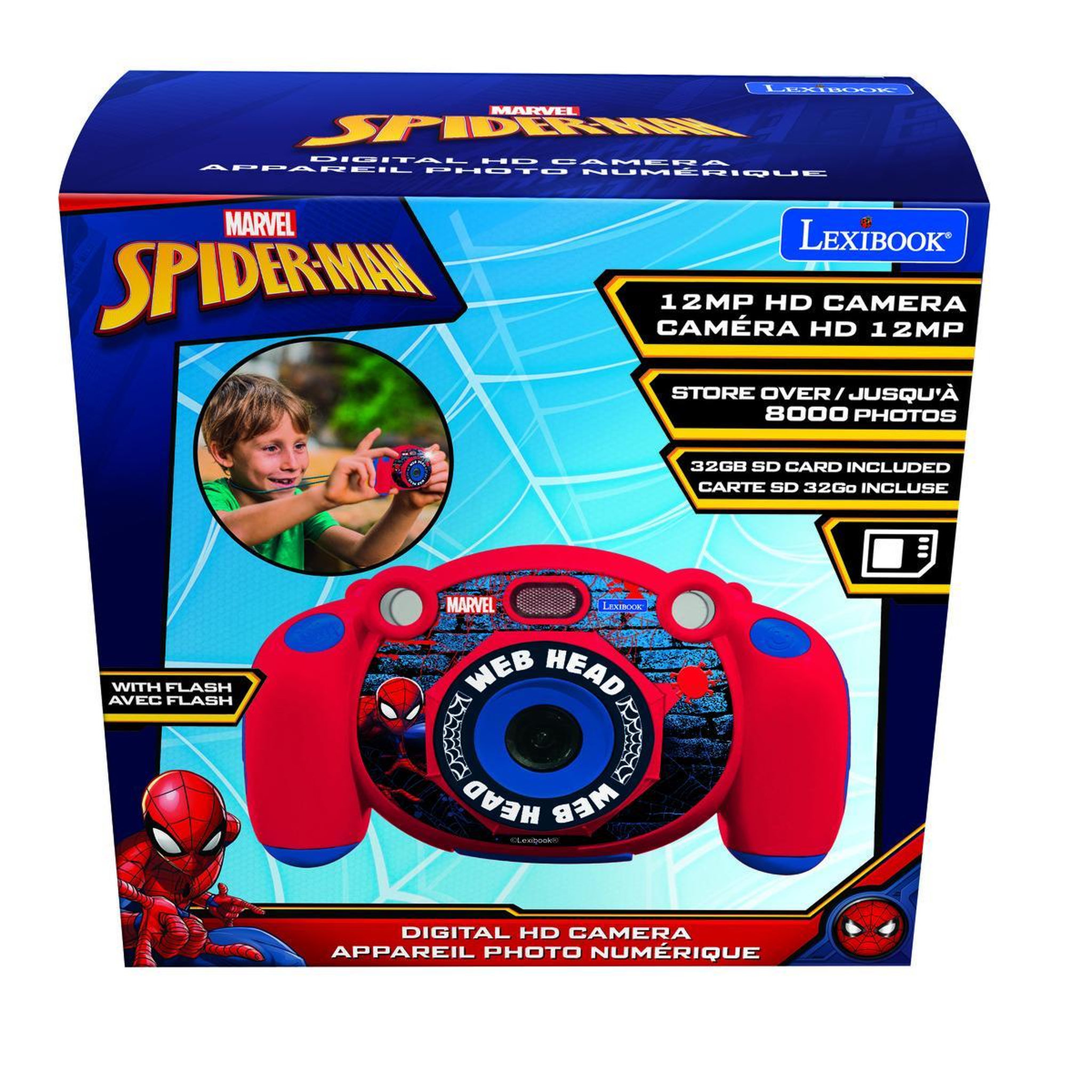 Voir la diapositive 4 : Lexibook Starcam Appareil photo numérique HD SpiderMan