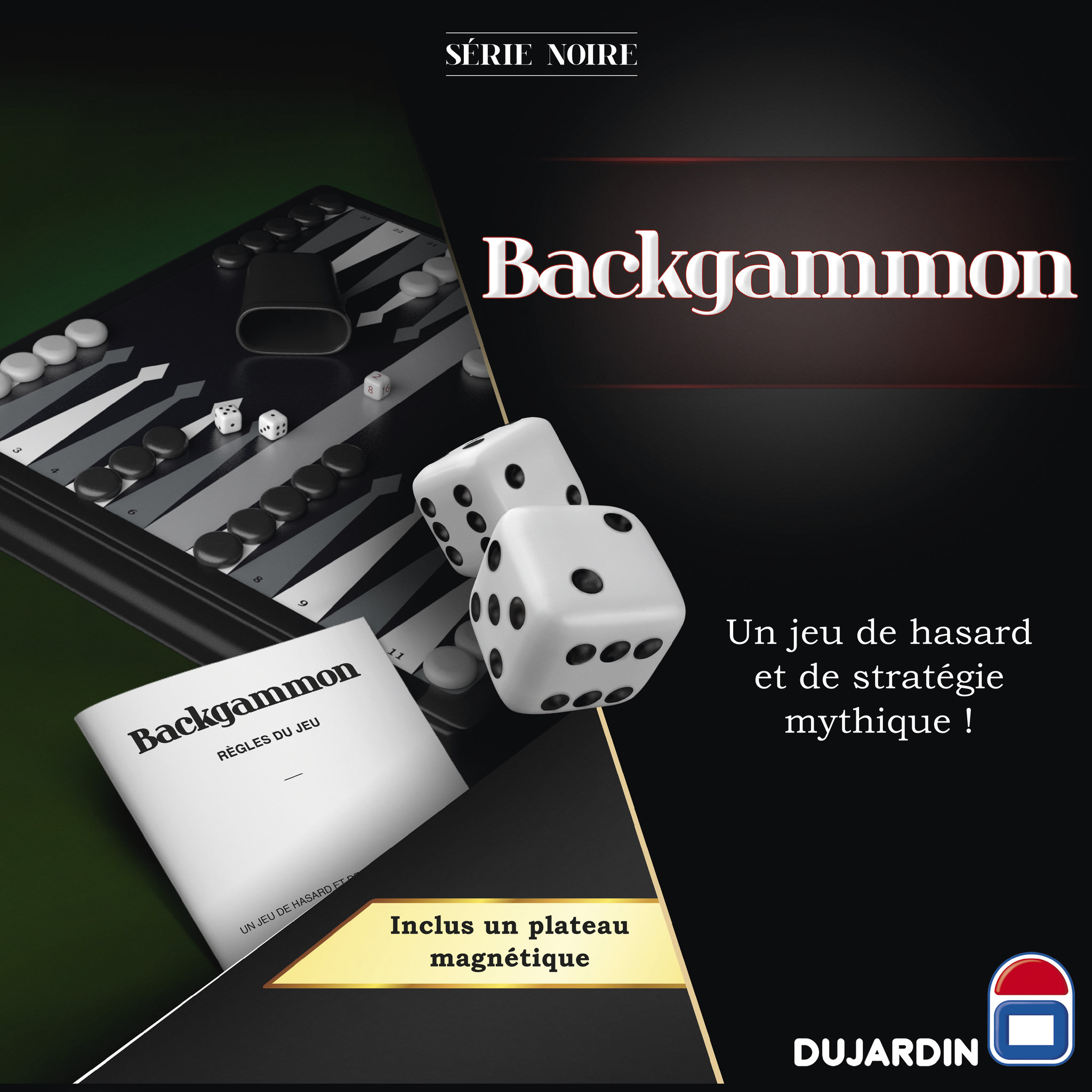 Voir la diapositive 2 : DUJARDIN Jeu - Série noire backgammon