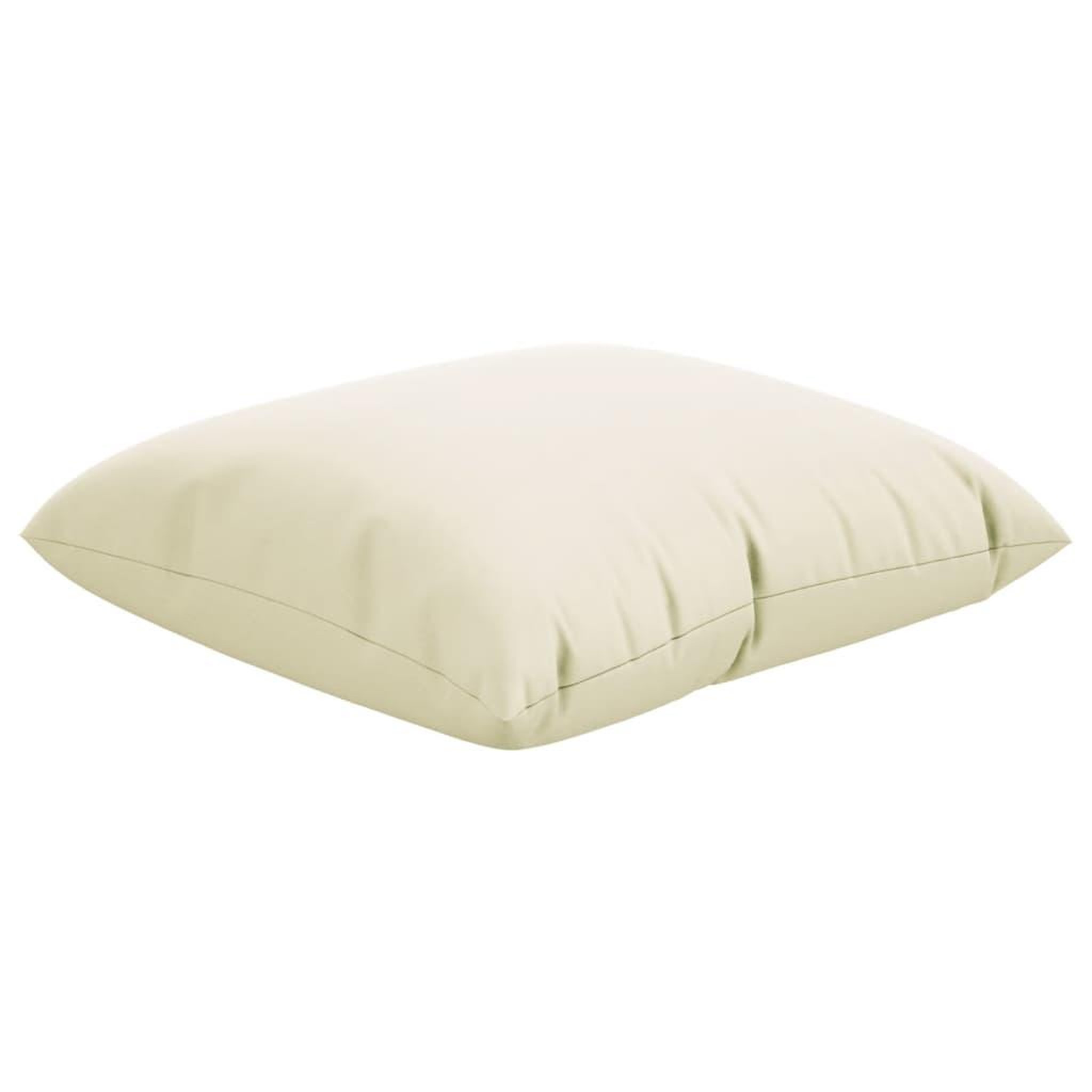 Voir la diapositive 5 : VIDAXL Coussins de canape lot de 4 creme 40x40 cm tissu