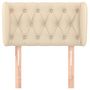 Voir la diapositive 3 : VIDAXL Tete de lit avec oreilles Creme 83x23x78/88 cm Tissu
