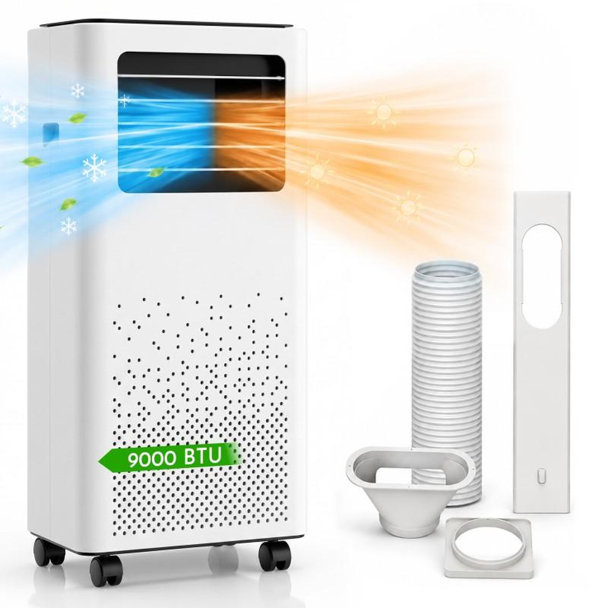 Climatiseur mobile réversible - 9000 btu - r290 - froid & chauffage