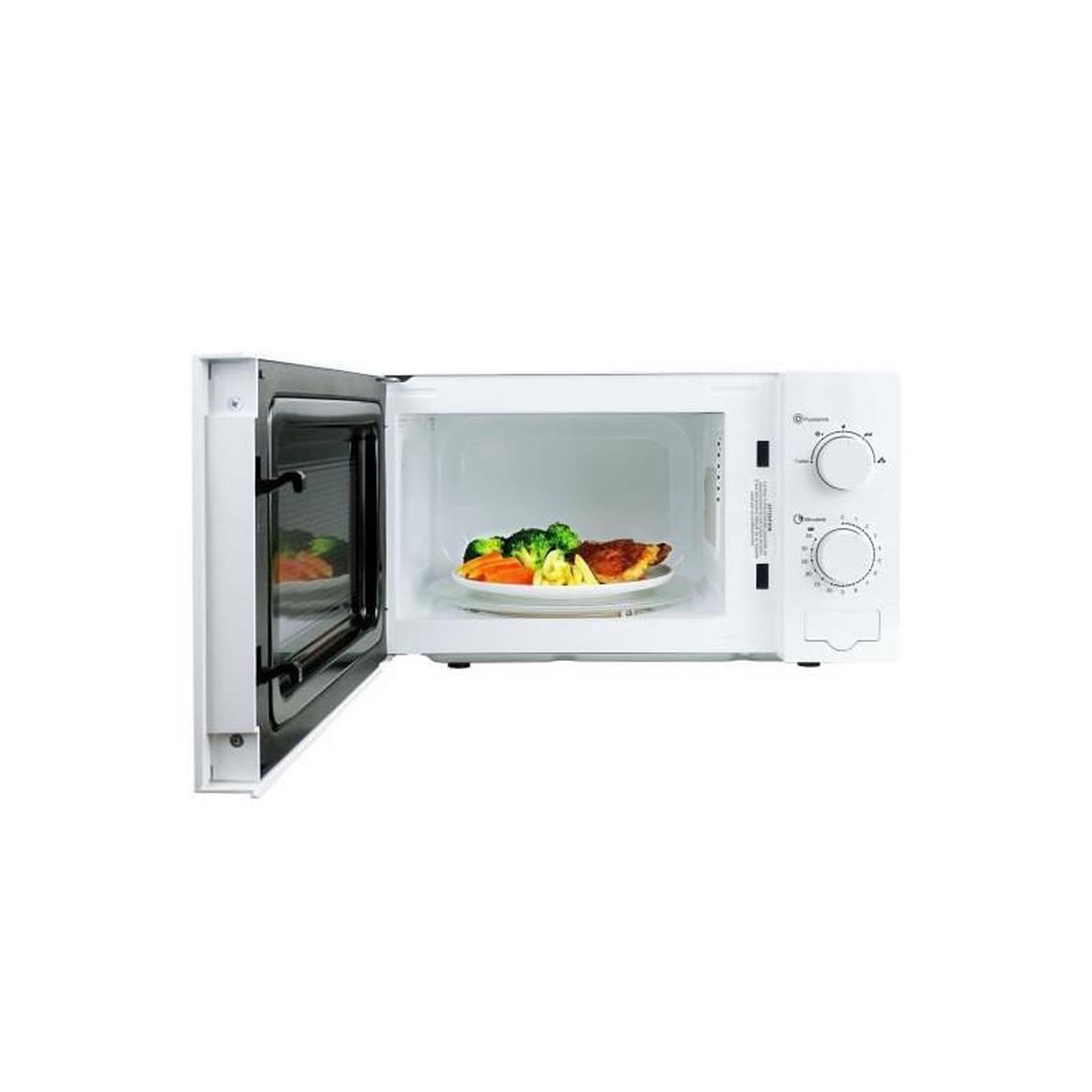 Voir la diapositive 2 : OCEANIC Micro-ondes OCEANIC MO20W11 Blanc 45,4 x H26,1 x P32,6 cm - 20L