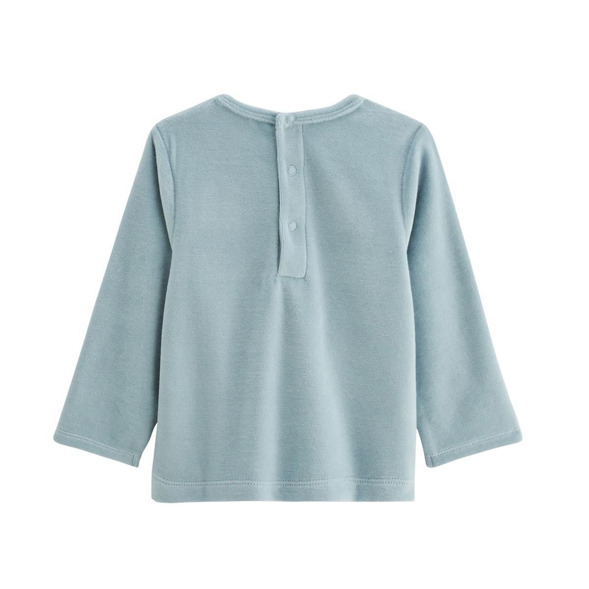 Petit Béguin Pyjama enfant 2 pièces en velours Félintrépide