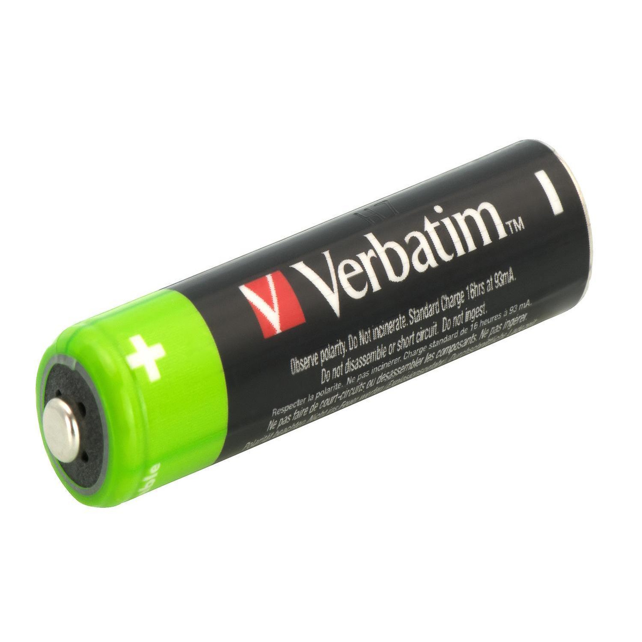 Voir la diapositive 3 : Verbatim Verbatim 49514 pile domestique Batterie rechargeable AAA Hybrides nickel-métal (NiMH)