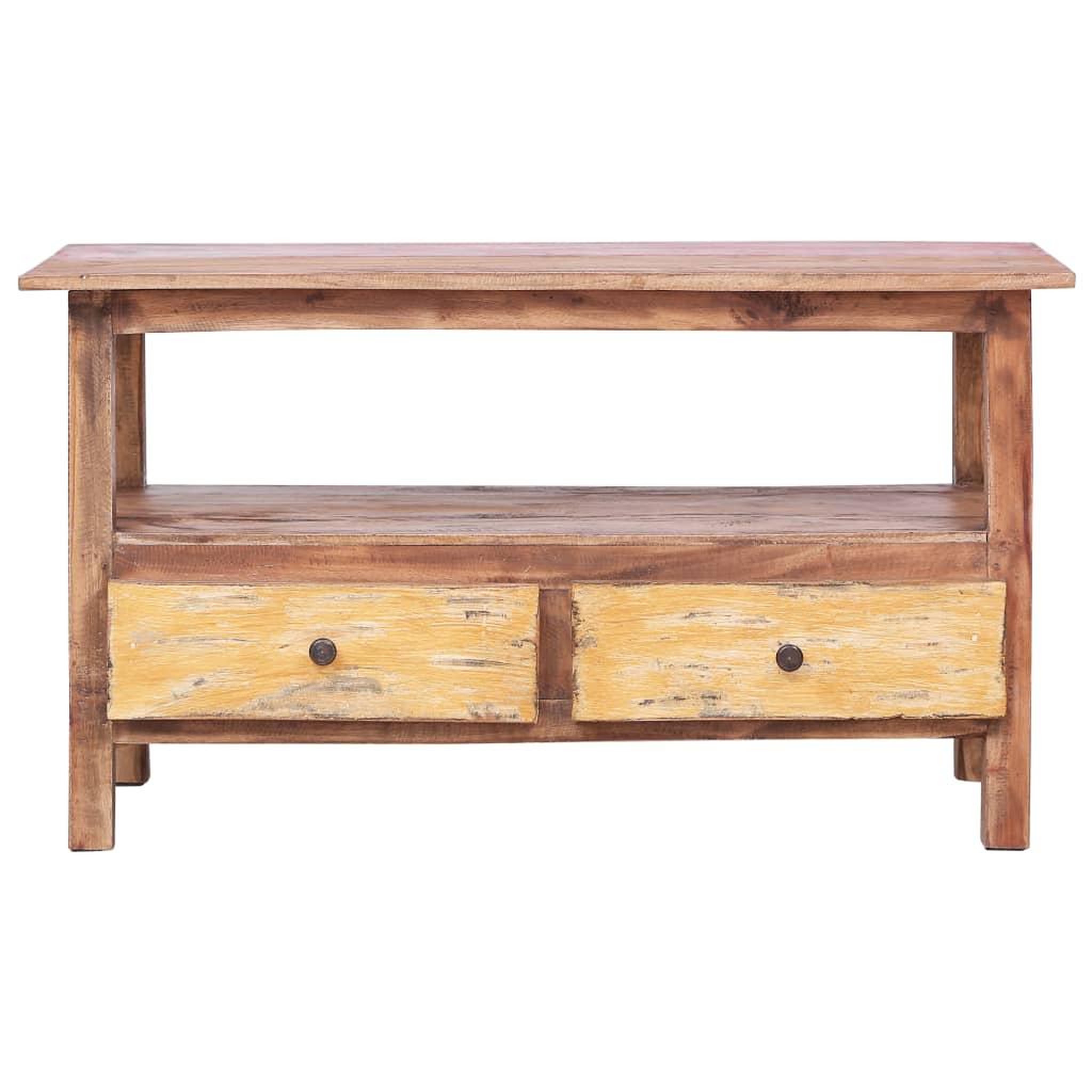 Voir la diapositive 3 : VIDAXL Meuble TV 90x40x50 cm Bois de recuperation massif