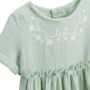Voir la diapositive 3 : Petit Béguin Robe enfant en gaze de coton Arya
