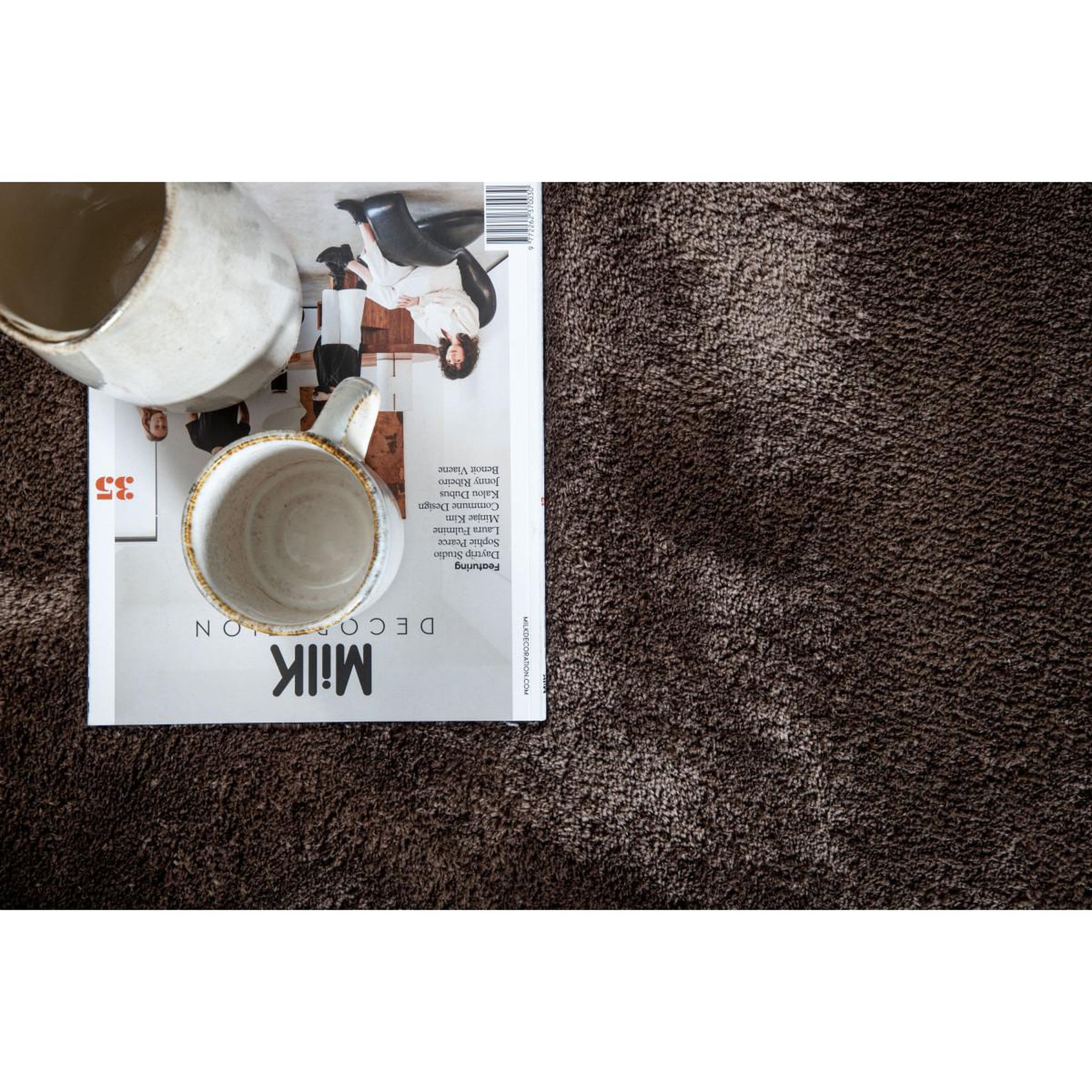 Voir la diapositive 5 : Paris Prix Tapis déco  blanca  200x300cm marron