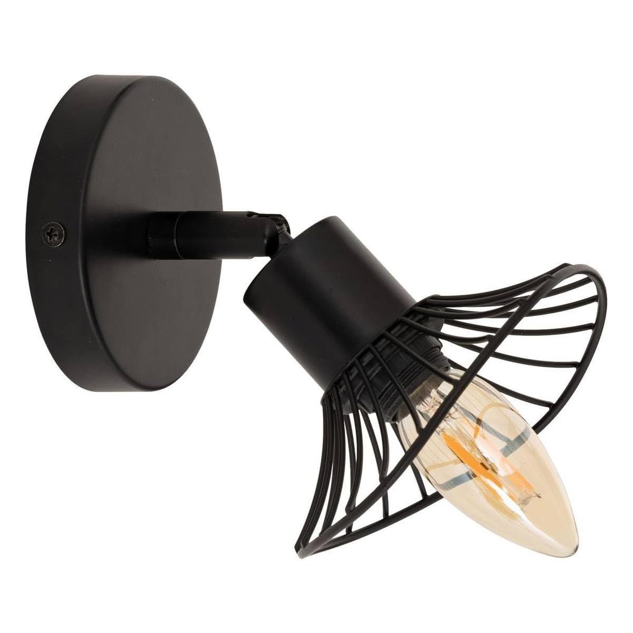 Voir la diapositive 2 : ATMOSPHERA Applique murale orientable en métal  adelia  17cm noir
