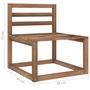 Voir la diapositive 6 : VIDAXL Salon de jardin 2 pcs Marron Bois de pin impregne