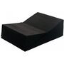  Fauteuil chaise longue canapé intime relaxant rabattable de forme triangulaire noir
