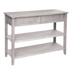 ATMOSPHERA Console 2 Tiroirs en Bois  Charme  110cm Naturel