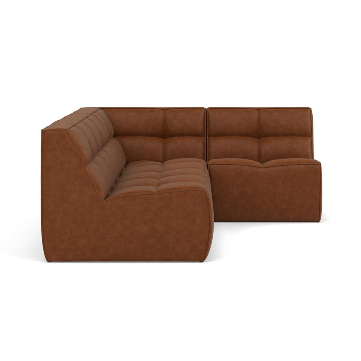 LISA DESIGN Alya - canapé modulable d'angle réversible 4 places en simili