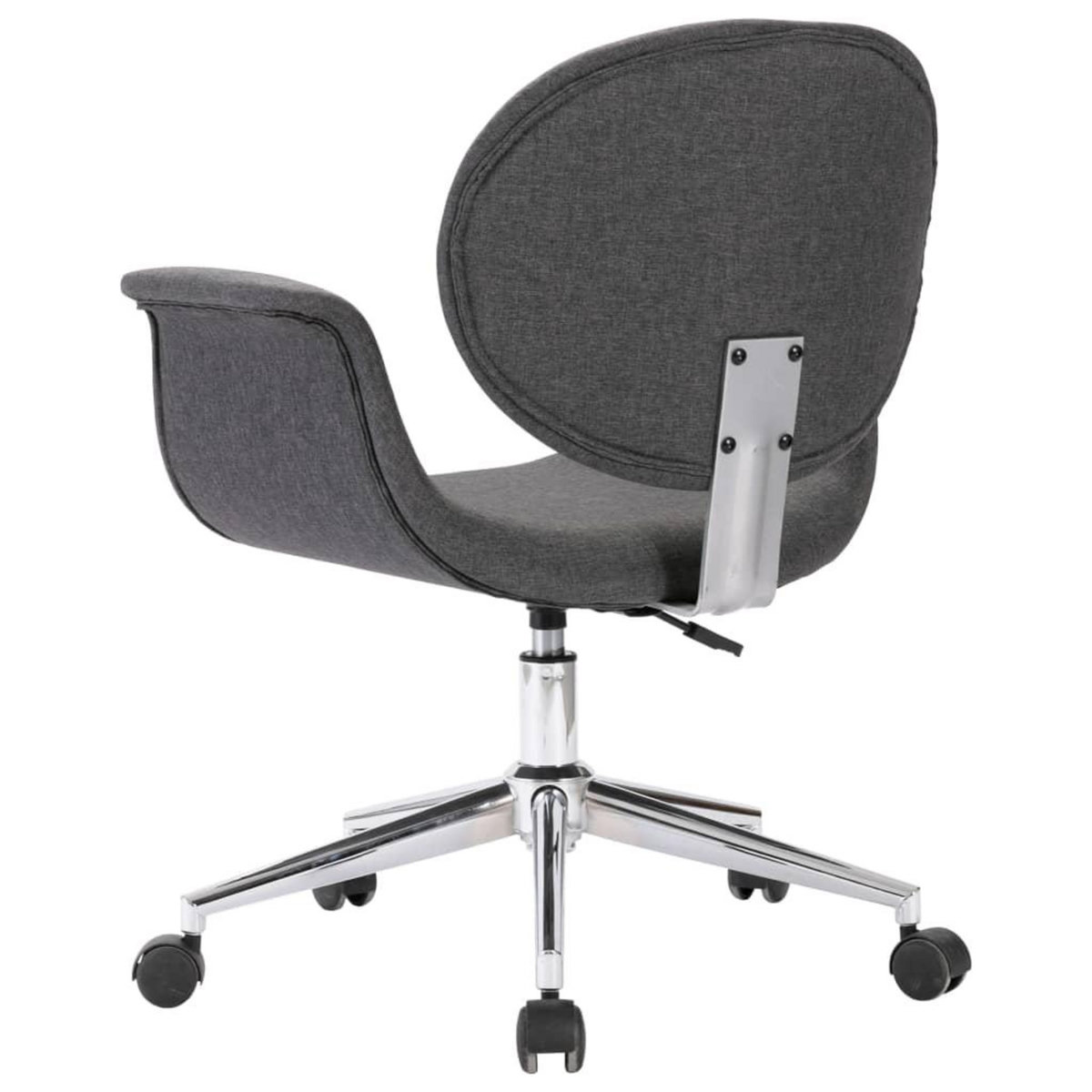 VIDAXL Chaise pivotante de bureau Gris Tissu