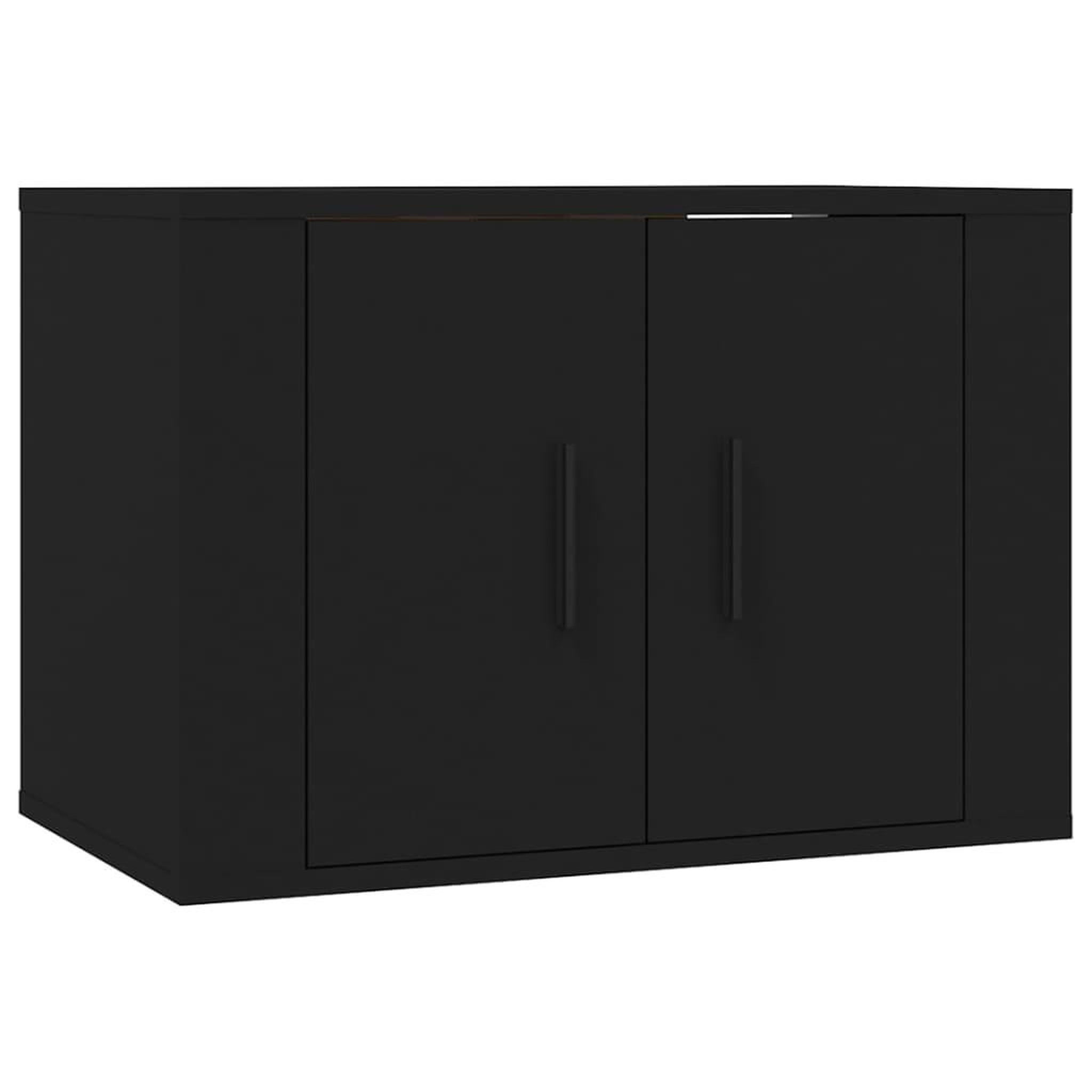 Voir la diapositive 4 : VIDAXL Ensemble de meubles TV 4 pcs Noir Bois d'ingenierie