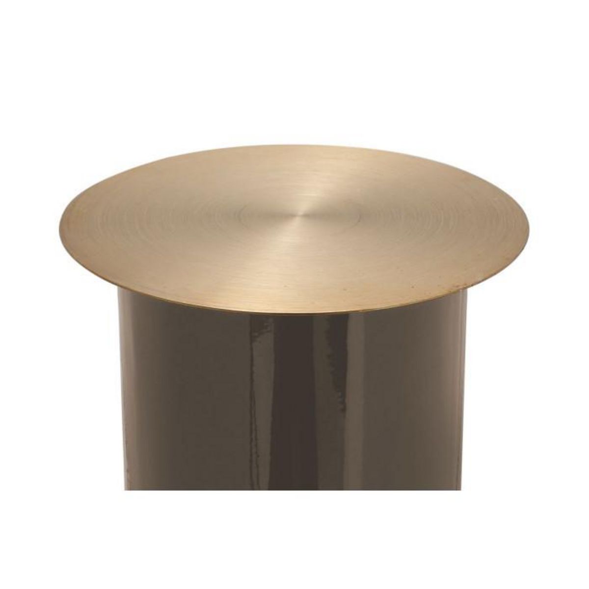 Paris Prix Bougeoir de Sol  Colby  40cm Taupe & Or