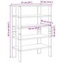 Voir la diapositive 6 : VIDAXL Etagere a chaussures chene fume 61x32x87,5 cm bois d'ingenierie