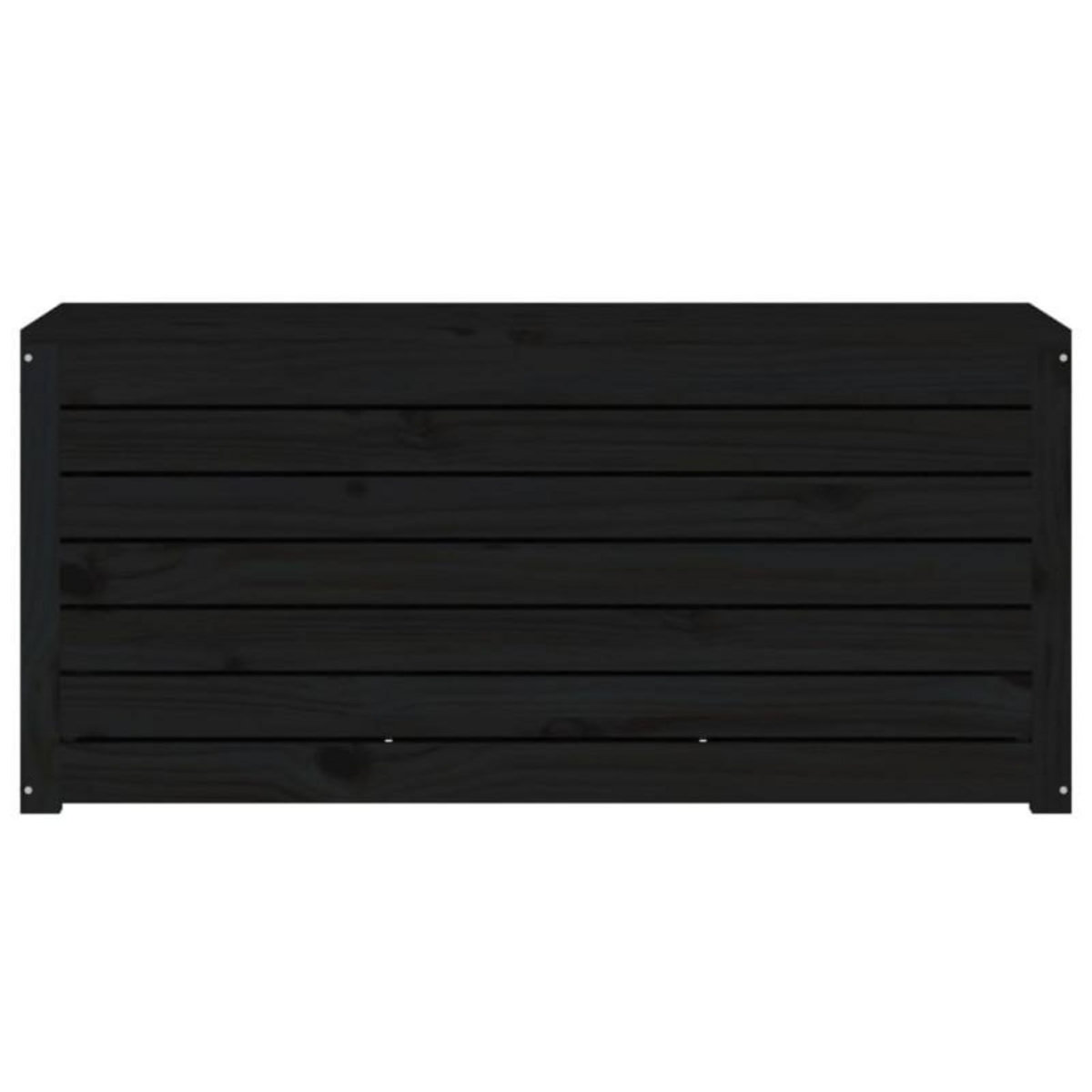 VIDAXL Boîte de jardin noir 101x50,5x46,5 cm bois massif de pin