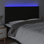 Voir la diapositive 3 : VIDAXL Tete de lit a LED Noir 200x5x118/128 cm Tissu